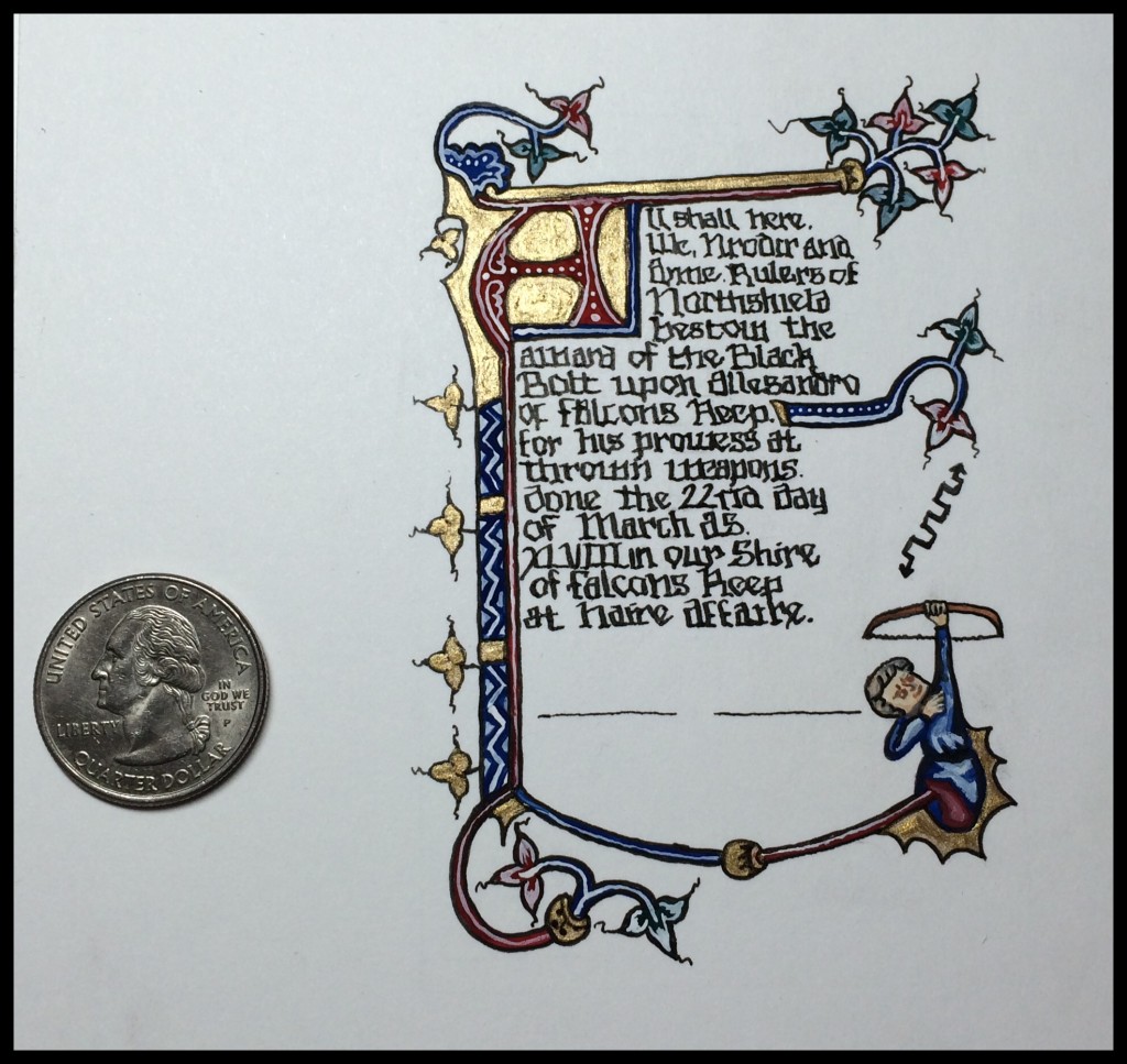 Finished scroll