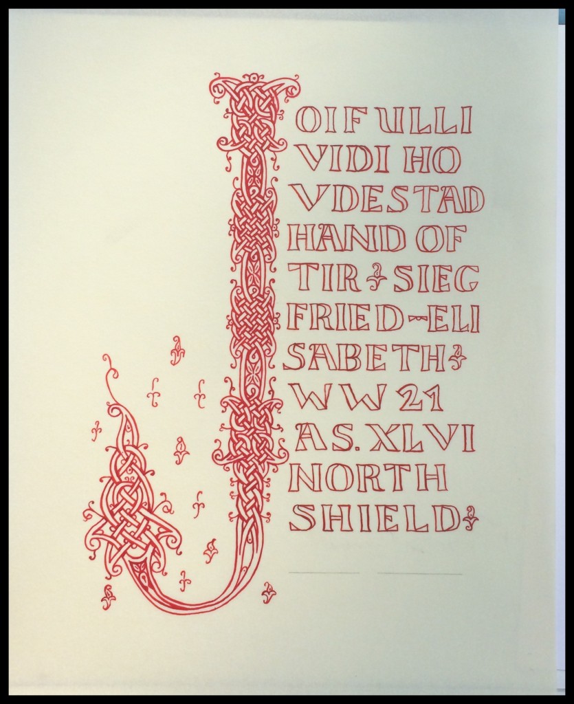 Finished scroll