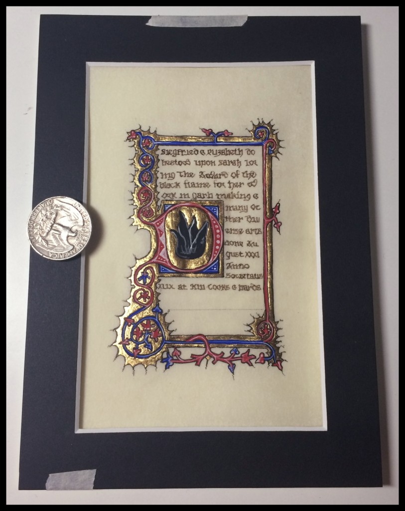 Finished scroll